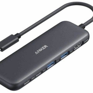 Anker USB C Hub, 5-in-1 USBC to HDMI Splitter with 4K Display, 1 x Powered USB-C 5Gbps & 2×Powered USB-A 3.0 5Gbps Data Ports for MacBook Pro, MacBook Air, Dell and More